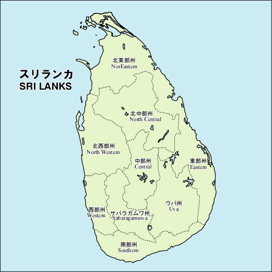 スリランカmap